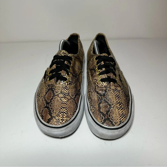 Vans Off the Wall Authentic Snakeskin Print Skate Shoes Women Size 9 (206 Box 24 - Picture 5 of 9